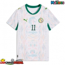 Camisa de Futebol Senegal Nicolas Jackson #11 Equipamento Principal Mulheres Mundo 2026 Manga Curta